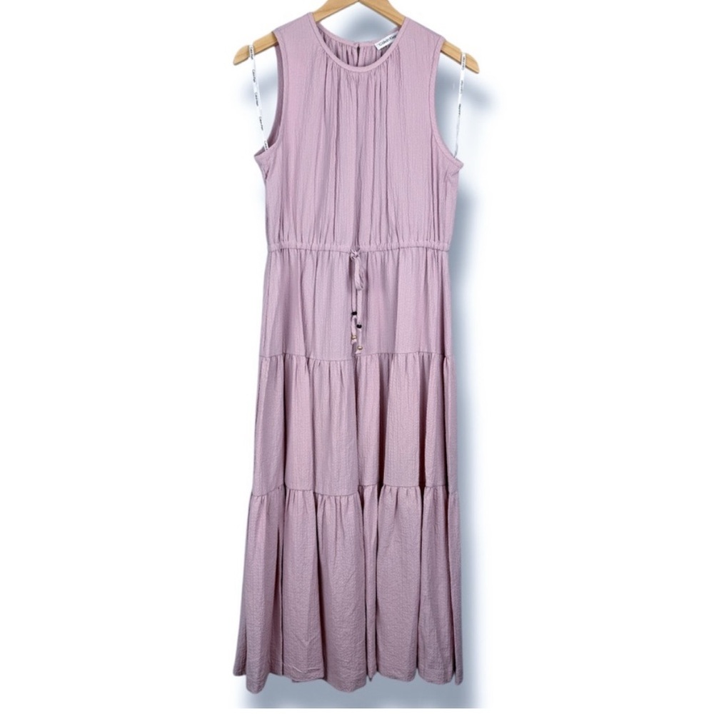Calvin Klein Light Purple Mauve Tiered Maxi Dress size 2